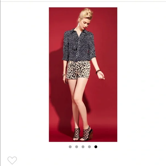Tibi Cheetah Print Shorts 4 NWOT